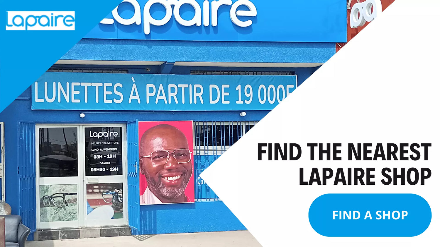FInd the nearest eyeglasses shop in Africa at Lapaire glasses